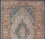 Brown Antique Turkish Oushak Rug in Rich Blues and Earth Tones For Sale - Image 8 of 10
