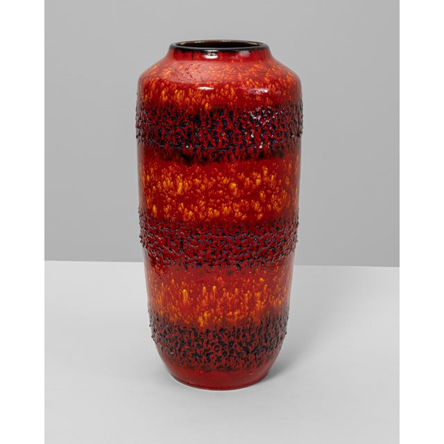 20th Century German 'W. Germany' Ceramic Vase For Sale - Image 4 of 18