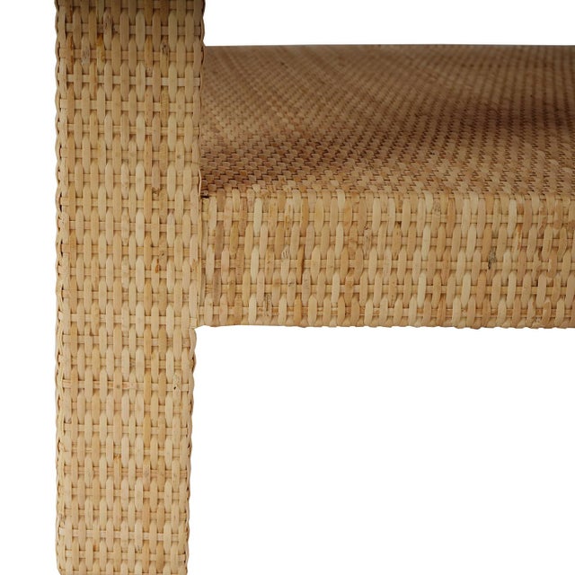 Tan Pair of Natural Rattan Nightstands For Sale - Image 8 of 10