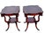 Pair of 1940 Regency Style Leather Top Maple Wood Tables. For Sale - Image 10 of 13