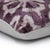 Mid-Century Modern Hand-Knotted Plum Ikat Silk Velvet Pillow - 16x16 Organic Vegetable Dyed For Sale - Image 3 of 8