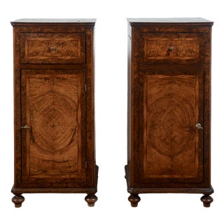 Inlaid Bedside Tables, 19th Century, Set of 2 For Sale