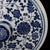 Blue Blue and White Porcelain Lidded Tea Cake Jar, Interlocking Lotus Scroll Storage Canister For Sale - Image 8 of 9