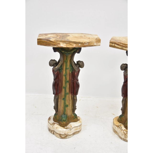 (Pr) Pierre Sega Art Deco Fern Stand Pedestals For Sale - Image 4 of 12