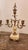 Rococo Pair of Early 20th Century Gilt Bronze Candelabra With Marble Base For Sale - Image 3 of 9