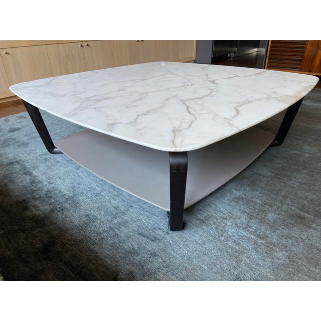 Sled Low Carrara Marble Coffee Table Chairish