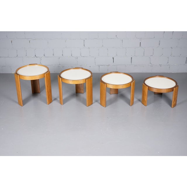 Black Model 780 Side Table by Gianfranco Frattini for Cassina, 1960s, Set of 4 For Sale - Image 8 of 15