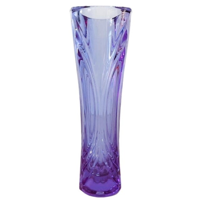 Glass Vintage Vase from Cristal d'Arques, 1970s For Sale - Image 7 of 7