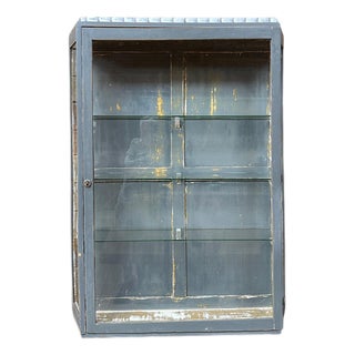 Patinated Display Case, Early 20th Century For Sale