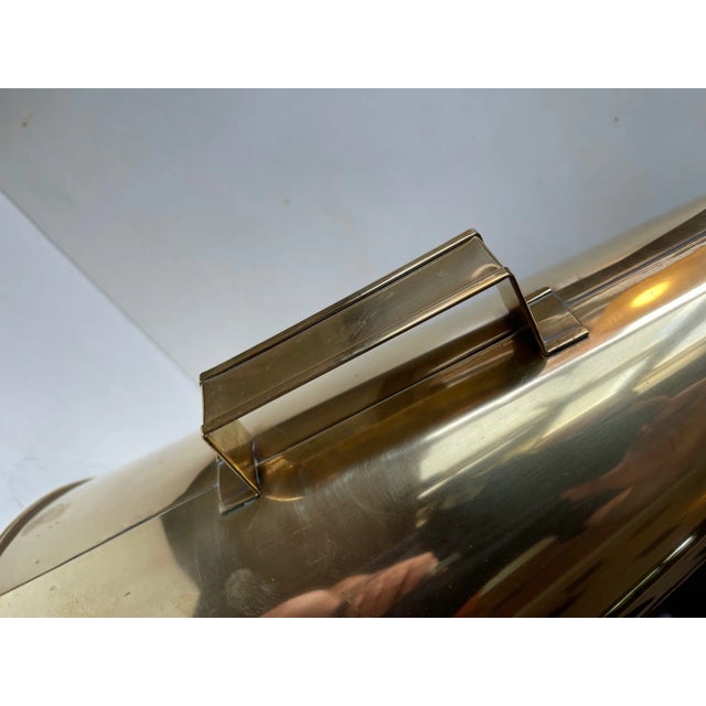 Gold Vintage Nautical Brass Megaphone Pendant Lamp, 1970s For Sale - Image 8 of 10