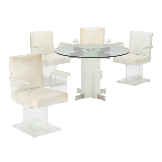 Mid-Century Modern 1960s Vladimir Kagan Lucite Dining Set For Sale - Image 3 of 6