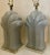 1980s Pair of Large Art Deco Style Glossy Ceramic Table Lamps From 80's For Sale - Image 5 of 6