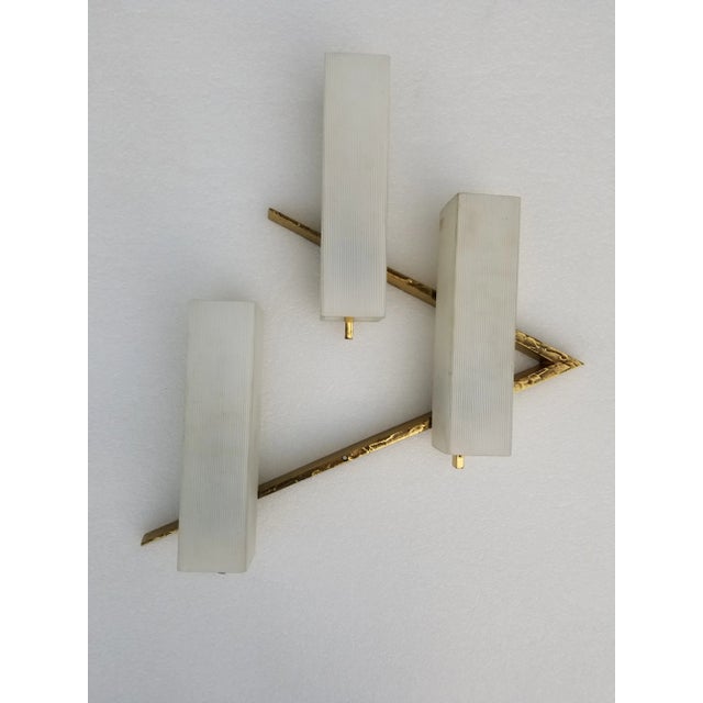 1970s Maison Arlus Bronze Sconces - a Pair For Sale In Miami - Image 6 of 8