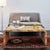 Mid-Century Modern Matthew Izzo Home Newbury Light Burlwood Waterfall Edge Coffee Table For Sale - Image 3 of 7