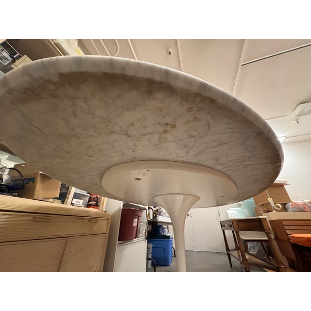Room & Board Eero Saarinen Style Oval Marble Dining Table For Sale - Image 13 of 13