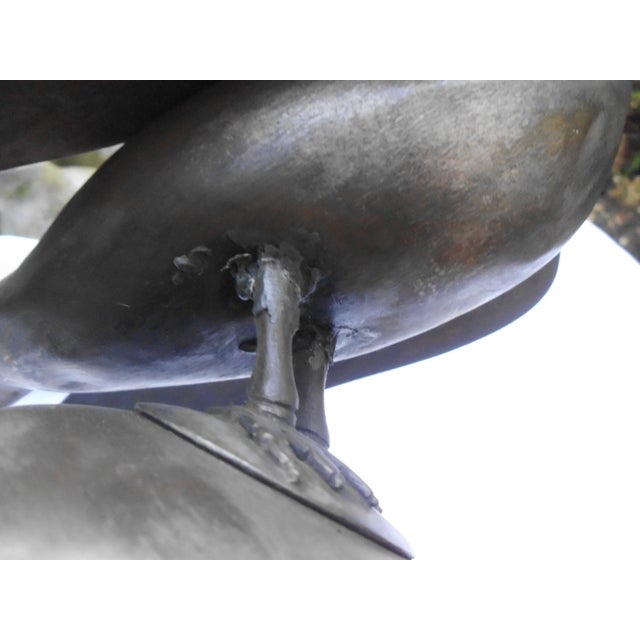 Antique Bird Sculpture in Wood and Metal For Sale - Image 10 of 16