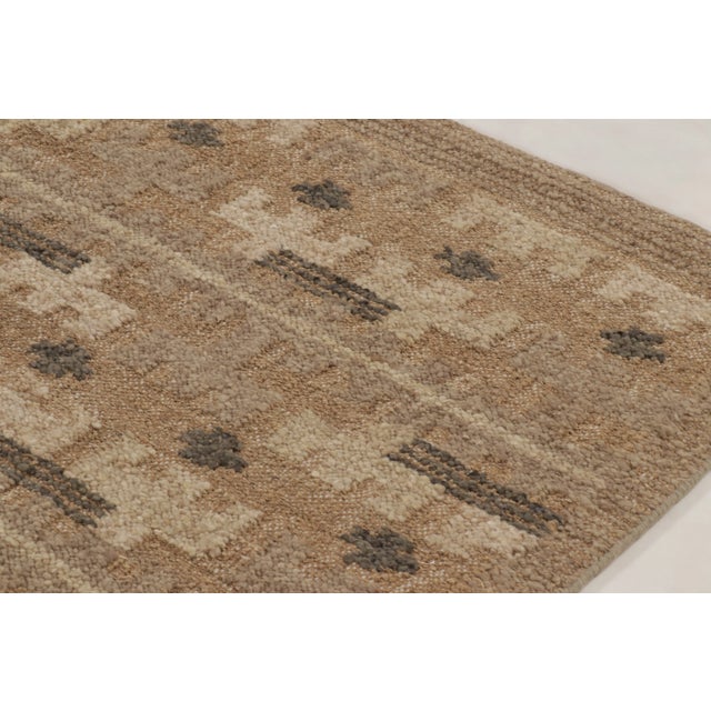 Mid-Century Modern Contemporary Scandinavian Style Geometric Wool Rug, by Rug & Kilim, India For Sale - Image 3 of 10