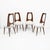 Brown Mid-Century Modern Italian Walnut Dining Chairs, 1950, Set of 4 For Sale - Image 8 of 8