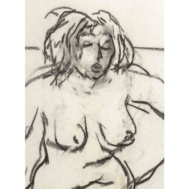 Contemporary Manfred Schwartz Nude Woman Study Charcoal For Sale - Image 3 of 7