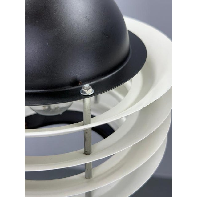 Black Mid-Century Modern Pendant Lamp from Lidokov, Czechoslovakia, 1970s For Sale - Image 8 of 15