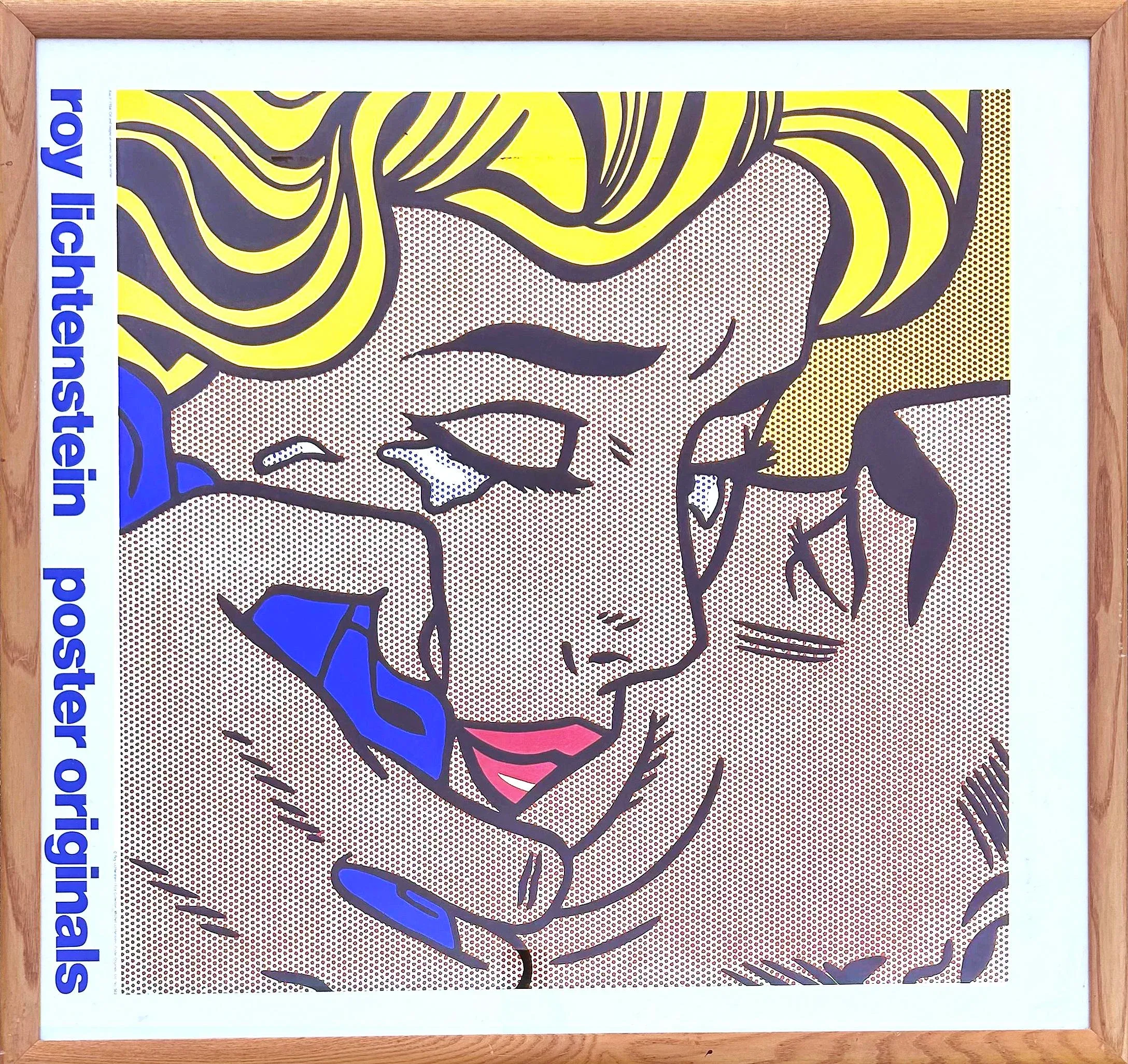 Roy Lichtenstein Pop Art Kiss v Poster 1964 Original Ltd. #562