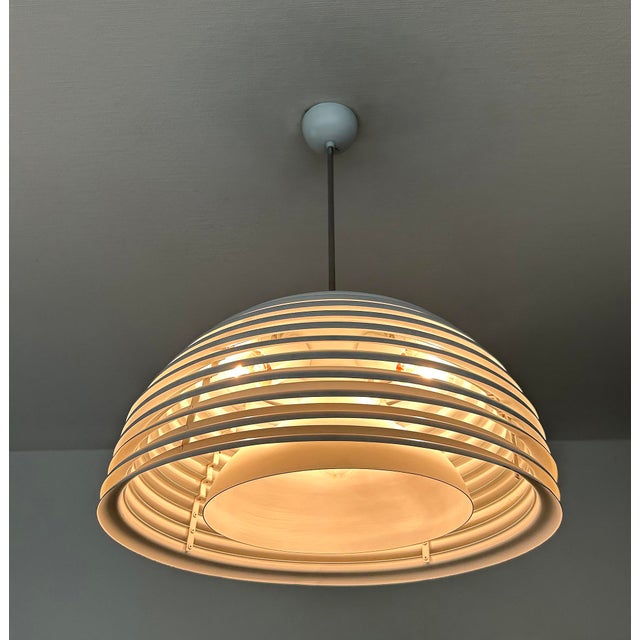 Large Space Age Design Pendant Lamp by Yamagiwa, Japan, beehive style construction made of staked rings of increasing...