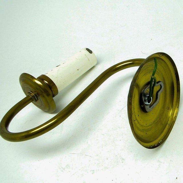 Metal Vintage Wall Lamp in Metal, 1920s For Sale - Image 7 of 9