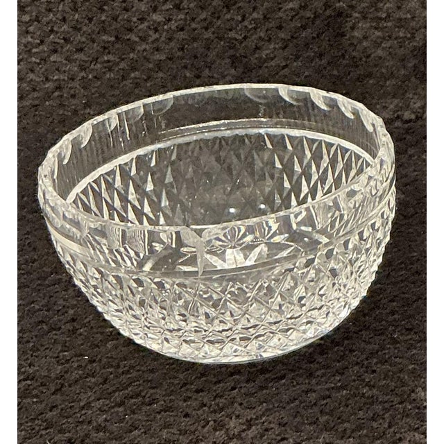 Queen Anne Mid 20th Century Waterford Crystal Sugar Bowl and Creamer Set For Sale - Image 3 of 3