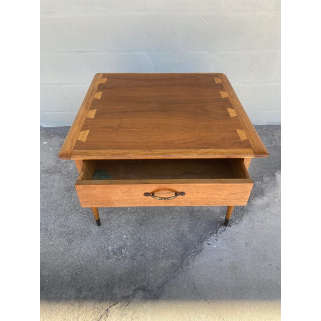 Brown Mid Century Modern Side Table | Acclaim by Lane Furniture For Sale - Image 8 of 10