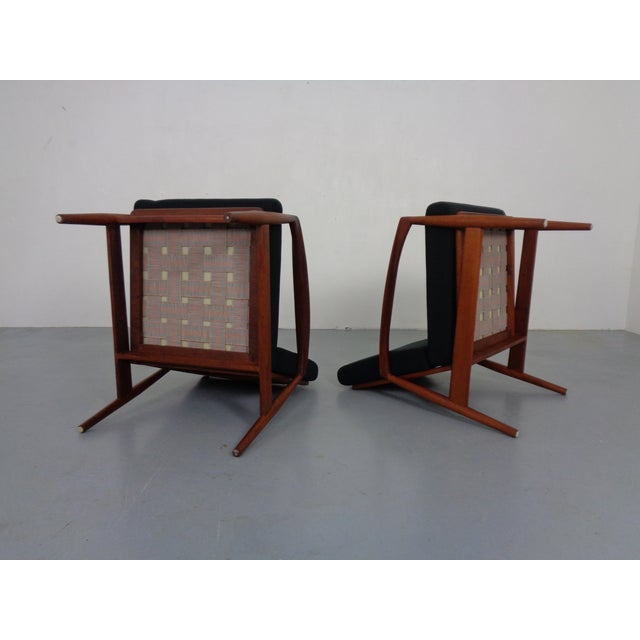 Goldfeder Teak Armchairs from Carl Straub, Germany, 1950s, Set of 2 For Sale - Image 15 of 18