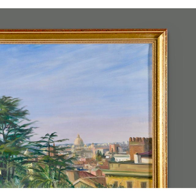 Stephen Kuzma, Landscape of Rome Painting, 1990, Oil on Canvas For Sale - Image 9 of 14