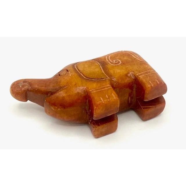 1960s Hand-Carved Chinese Jade Elephant For Sale - Image 4 of 8