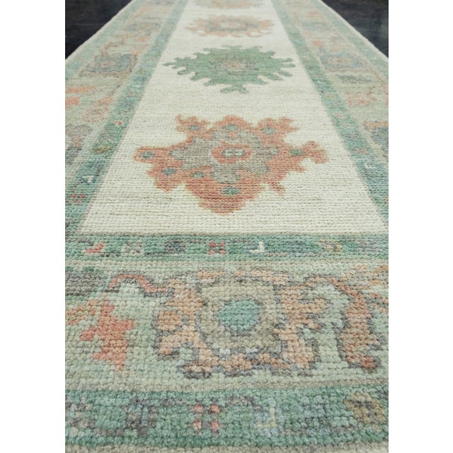 Textile Turkish Oushak Runner Rug 2'9" x 6'8" #17545 For Sale - Image 7 of 8