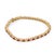 Contemporary Vintage Ruby Diamond 14k Yellow Gold Tennis Bracelet For Sale - Image 3 of 6