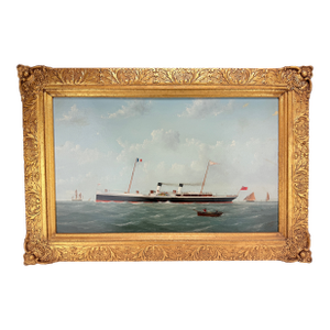 George Mears (British, Active 1860–1895) Portrait of the Steamship "Rouen", 1888