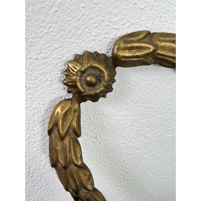 Mid-Century Italian Brass Mirror, 1960s For Sale - Image 11 of 17