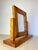 Mid 20th Century Vintage Handmade Carved Pine Tabletop Picture Frame on Stand, Rustic Folk Art Photo Display For Sale - Image 5 of 11