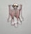 Pink Vintage Italian Murano Wall Lights with Pink Lattimo Glass Petals in the manner of Mazzega, 1990, Set of 2 For Sale - Image 8 of 18