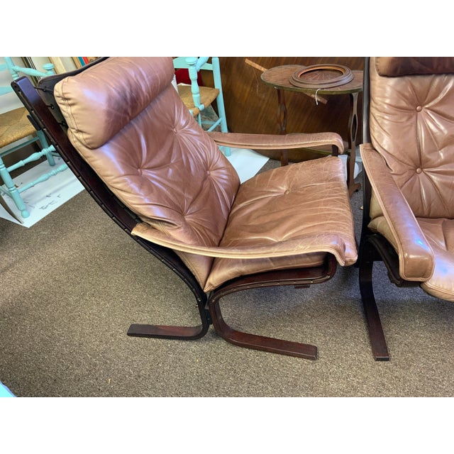 1970s Pair of Mid Century Modern “Siesta” Lounge Westnofa For Sale - Image 11 of 17