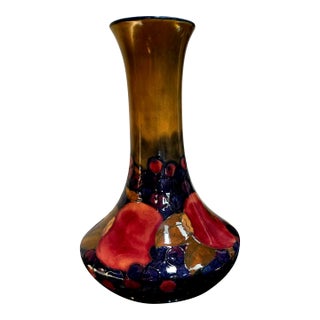 Large Vintage William Moorcroft Pomegranate Vase For Sale
