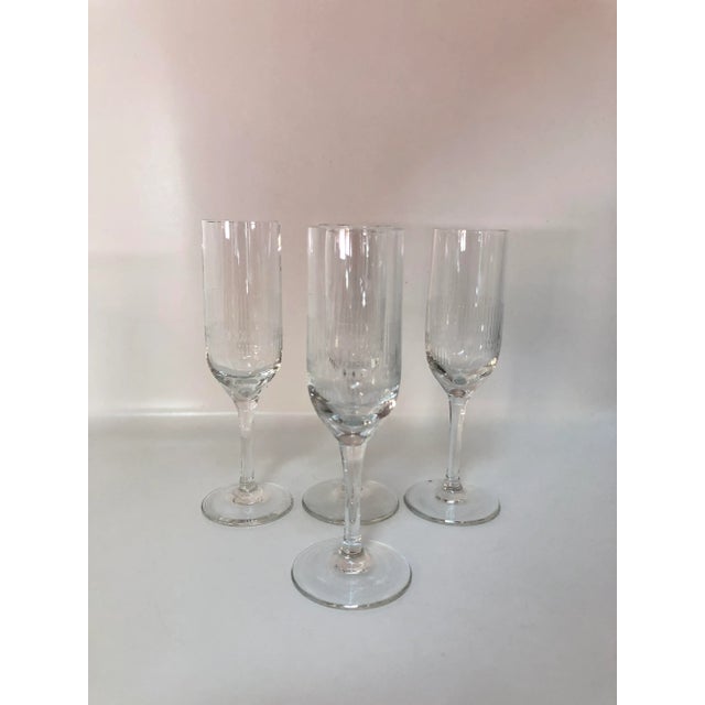 Mid 20th Century Vintage Crystal Liqueur Stemmed Glasses - Set of 4 For Sale - Image 5 of 5