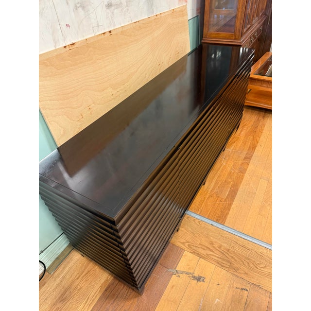 Brown Barbara Barry for Baker Furniture Modern Fluted Sideboard For Sale - Image 8 of 12