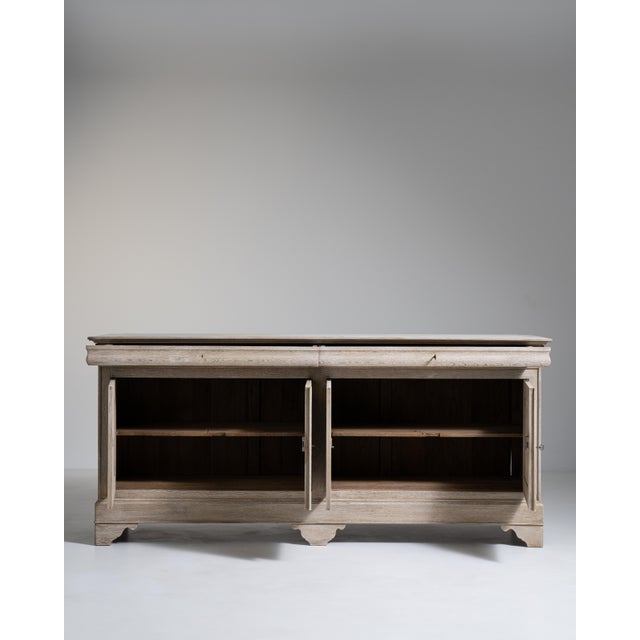 Mid 20th Century Louis Philippe Oak Buffet For Sale - Image 9 of 16