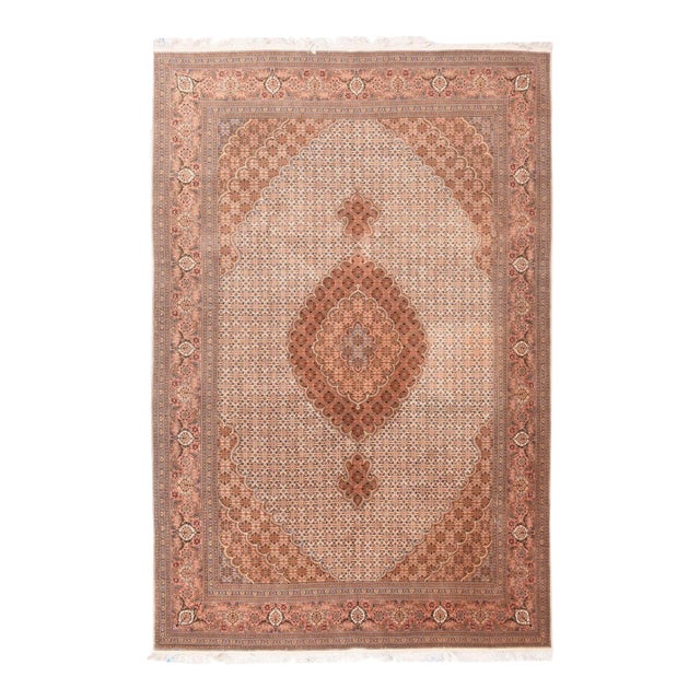 Vintage Persian Tabriz Rug 6'6'' X 10'3'' For Sale