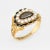 Antique Georgian era memorial ring (circa 1825) crafted in 18 karat yellow gold. Natural pearls measuring (average) 2.5mm...