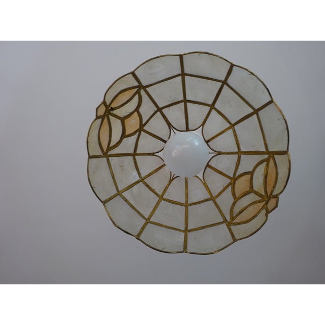 Vintage Glass Pendant Light, 1970s For Sale - Image 9 of 11