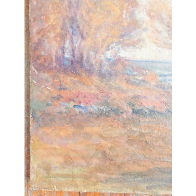 19th Century American Impressionist Autumnal New England Landscape Painting For Sale - Image 11 of 16