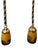 Art Deco French Cameo Glass and Gilt Brass Pendant Lights from Degué, 1930s, Set of 2 For Sale - Image 4 of 9
