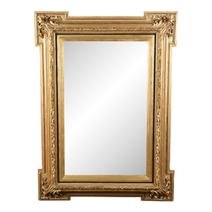 Magnificent Large 19th Century Continental Carved Giltwood Wall Mirror