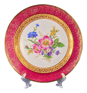 Large Porcelain Plate from R.S. Limoges, France, 1900-1920